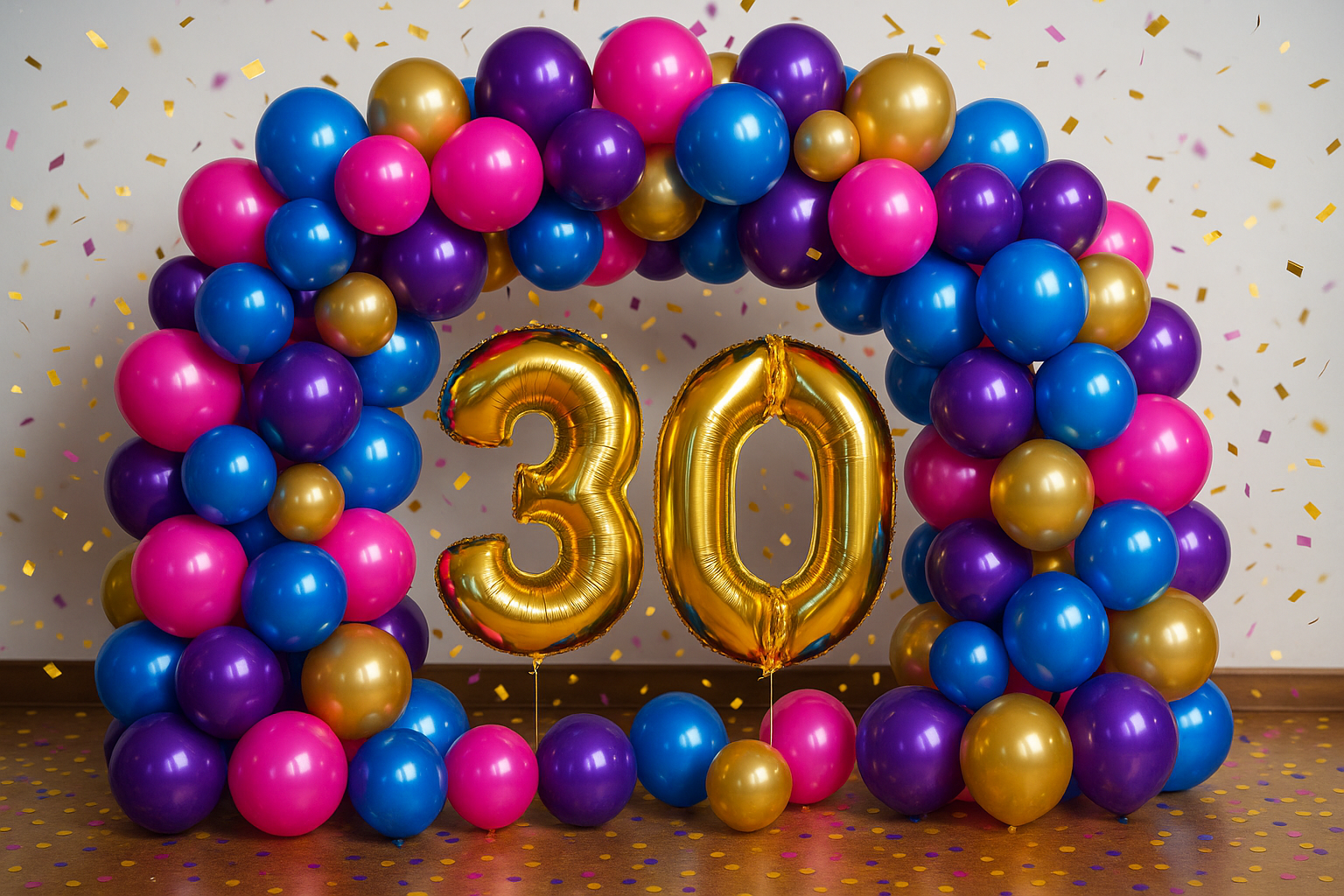 Birthday balloon decoration